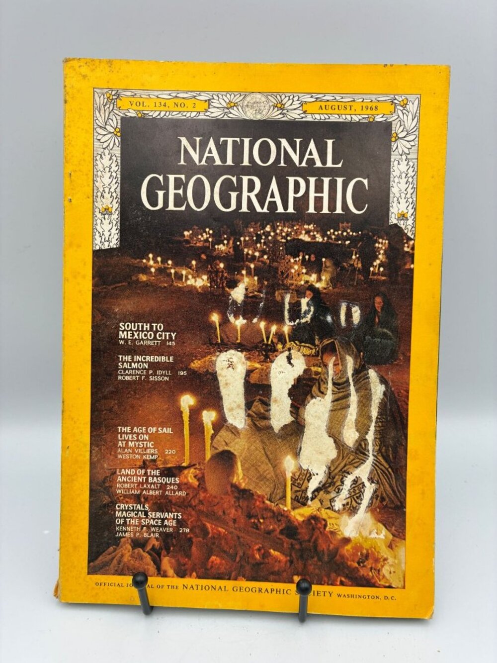 National Geographic August 1968 Vol 134 No 2 Vintage Paperback Science & Culture